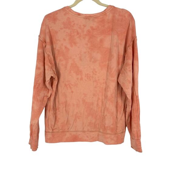 Knox Rose Small Apricot Knit Pullover Sweatshirt Comfy Cozy - Picture 3 of 8